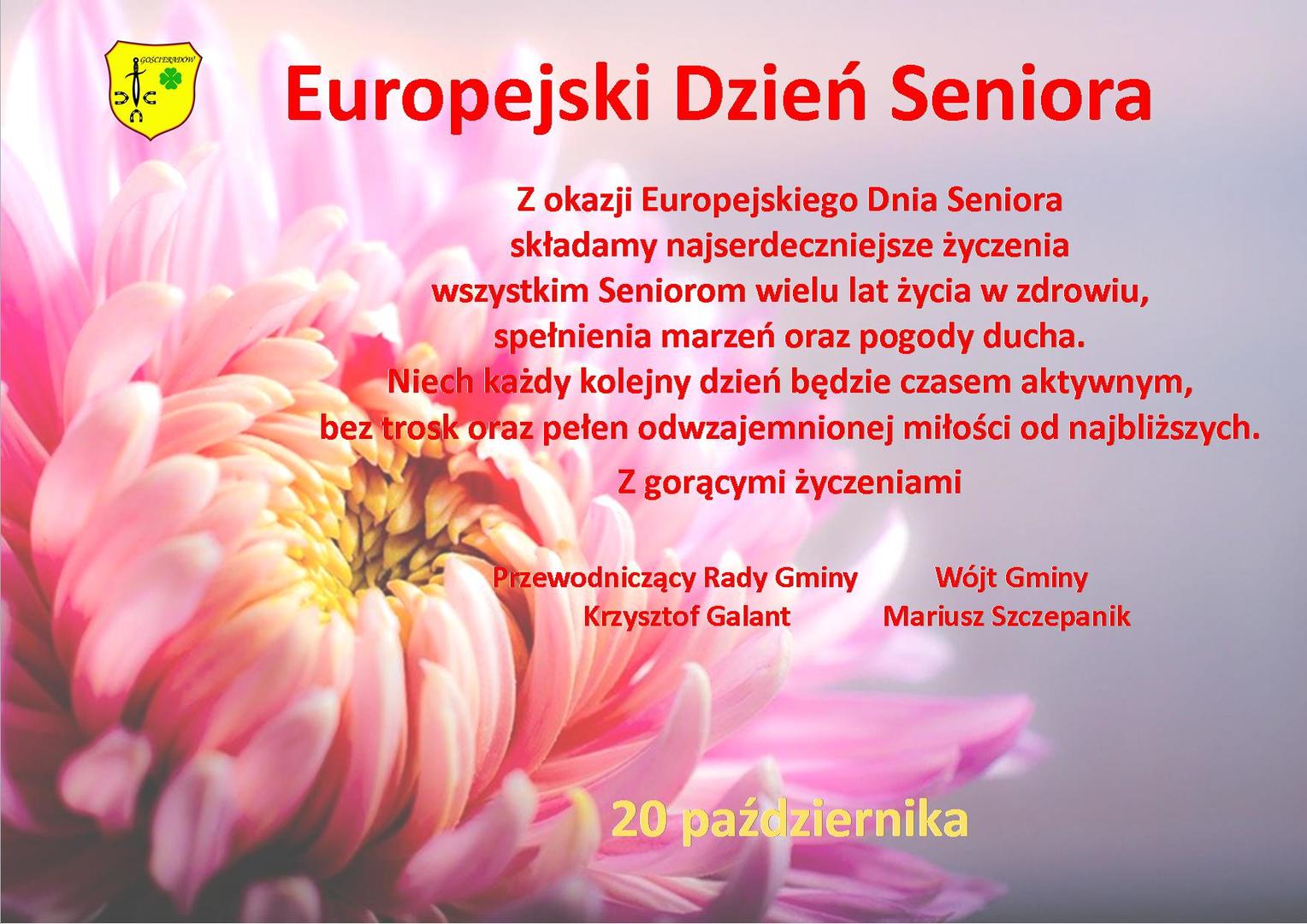 Zdjęcie kwiatu z życzeniami