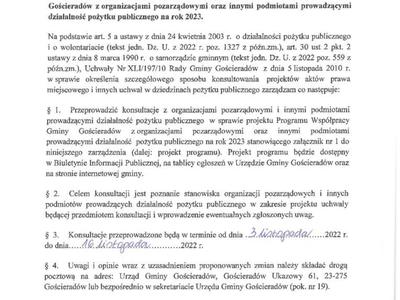 Zdjęcie zarządzenia