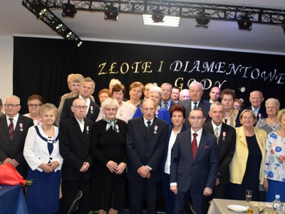 Zdjęcie z jubileuszów ślubnych w gminie Gościeradów