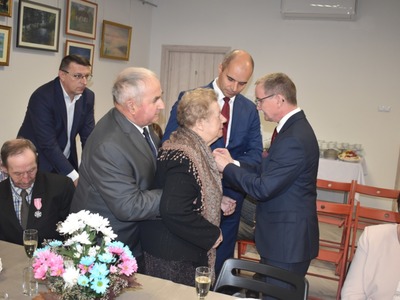 Zdjęcie z jubileuszów ślubnych w gminie Gościeradów