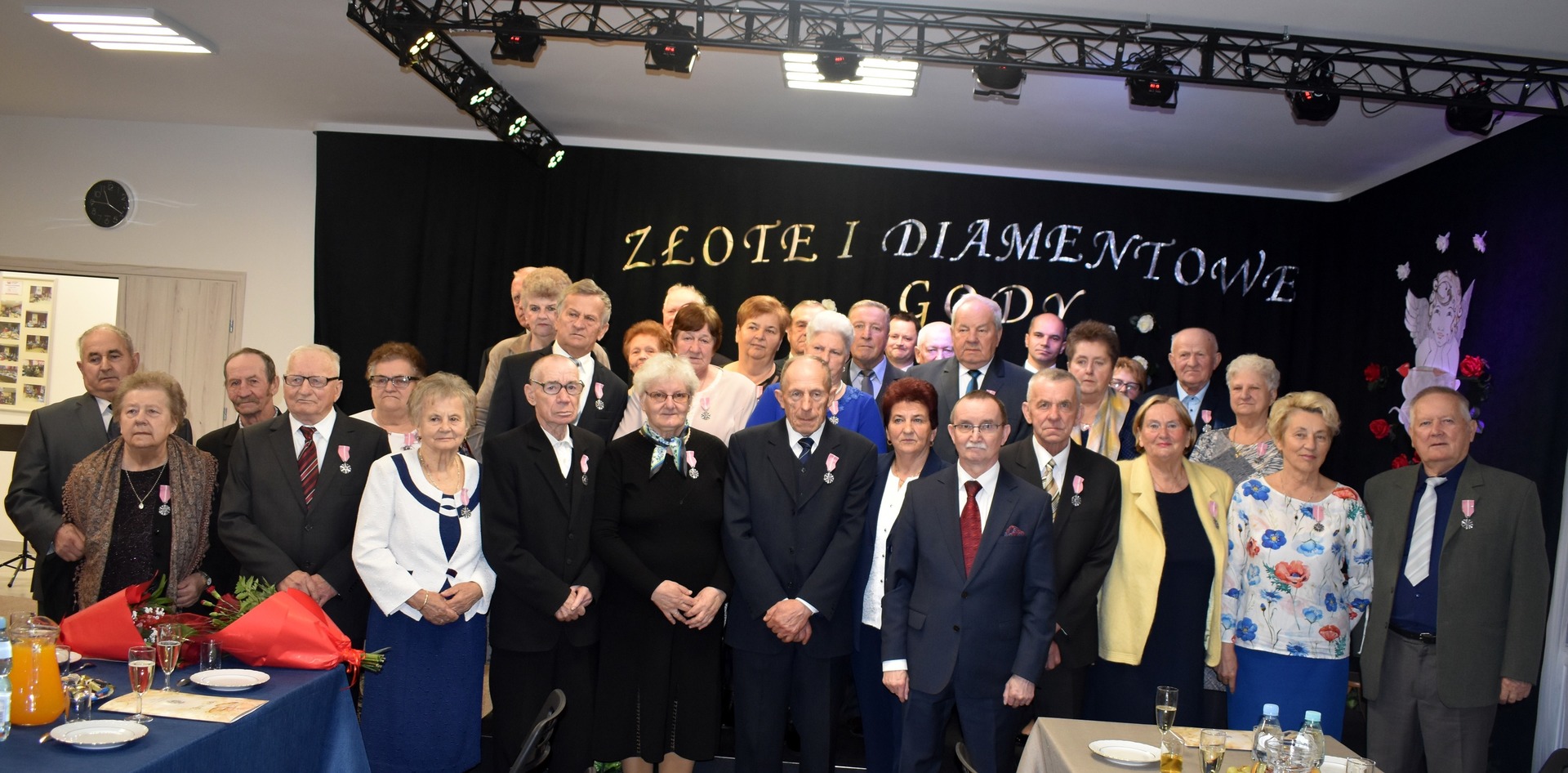 Zdjęcie z jubileuszów ślubnych w gminie Gościeradów