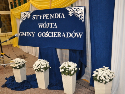 Zdjęcie z rozdania Stypendiów Wójta Gminy Gościeradów