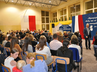 Zdjęcie z rozdania Stypendiów Wójta Gminy Gościeradów