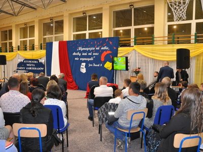 Zdjęcie z rozdania Stypendiów Wójta Gminy Gościeradów