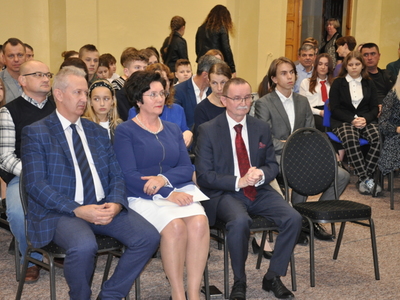 Zdjęcie z rozdania Stypendiów Wójta Gminy Gościeradów