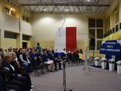 Zdjęcie z rozdania Stypendiów Wójta Gminy Gościeradów