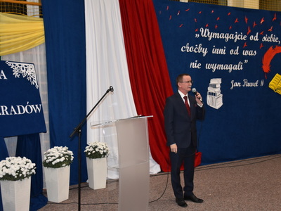 Zdjęcie z rozdania Stypendiów Wójta Gminy Gościeradów