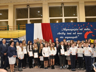 Zdjęcie z rozdania Stypendiów Wójta Gminy Gościeradów