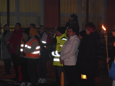 Zdjęcie z Marszu dla Niepodległej w gminie Gościeradów