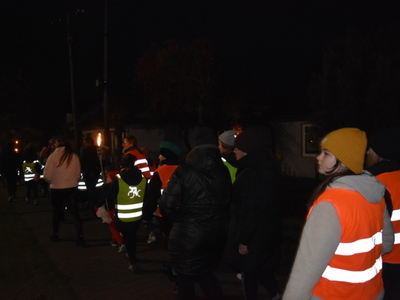 Zdjęcie z Marszu dla Niepodległej w gminie Gościeradów