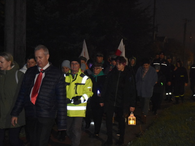 Zdjęcie z Marszu dla Niepodległej w gminie Gościeradów