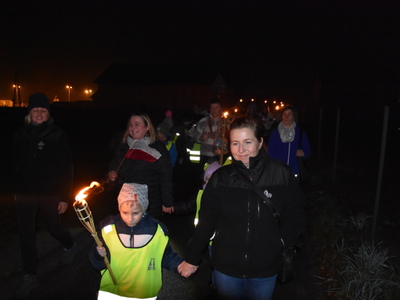 Zdjęcie z Marszu dla Niepodległej w gminie Gościeradów