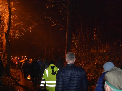 Zdjęcie z Marszu dla Niepodległej w gminie Gościeradów
