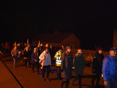 Zdjęcie z Marszu dla Niepodległej w gminie Gościeradów