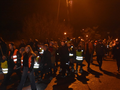 Zdjęcie z Marszu dla Niepodległej w gminie Gościeradów