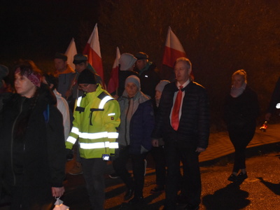 Zdjęcie z Marszu dla Niepodległej w gminie Gościeradów