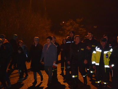 Zdjęcie z Marszu dla Niepodległej w gminie Gościeradów