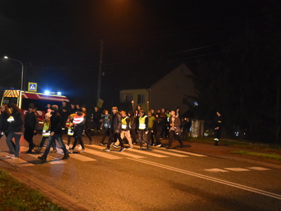 Zdjęcie z Marszu dla Niepodległej w gminie Gościeradów