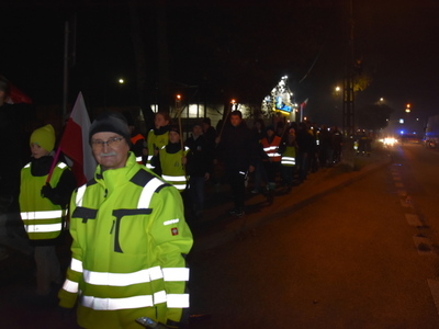 Zdjęcie z Marszu dla Niepodległej w gminie Gościeradów