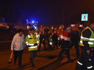 Zdjęcie z Marszu dla Niepodległej w gminie Gościeradów