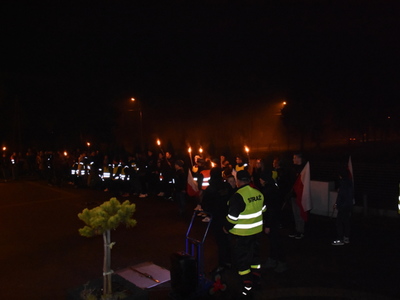 Zdjęcie z Marszu dla Niepodległej w gminie Gościeradów