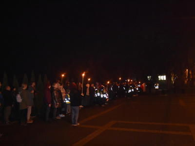 Zdjęcie z Marszu dla Niepodległej w gminie Gościeradów