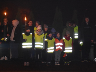 Zdjęcie z Marszu dla Niepodległej w gminie Gościeradów