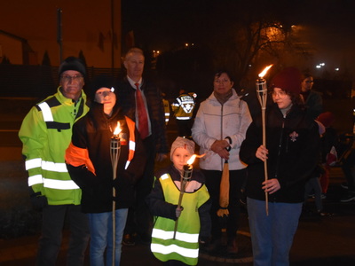 Zdjęcie z Marszu dla Niepodległej w gminie Gościeradów