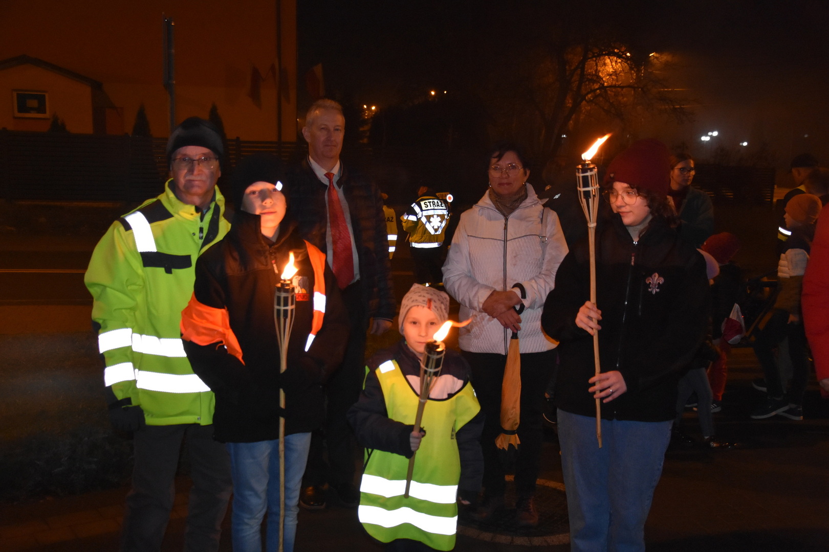 Zdjęcie z Marszu dla Niepodległej w gminie Gościeradów
