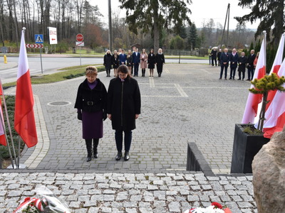Zdjęcie ze 104 rocznicy odzyskania niepodległości w gminie Gościeradów
