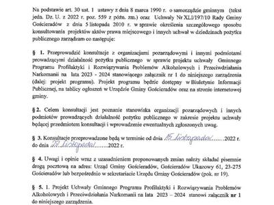 Zdjęcie zarządzenia