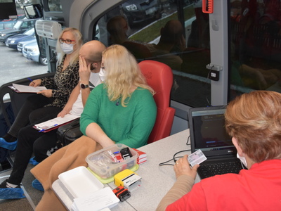 Zdjęcie z akcji krwiodawstwa