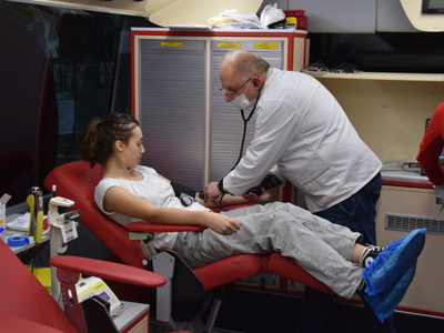 Zdjęcie z akcji krwiodawstwa