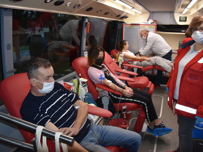 Zdjęcie z akcji krwiodawstwa