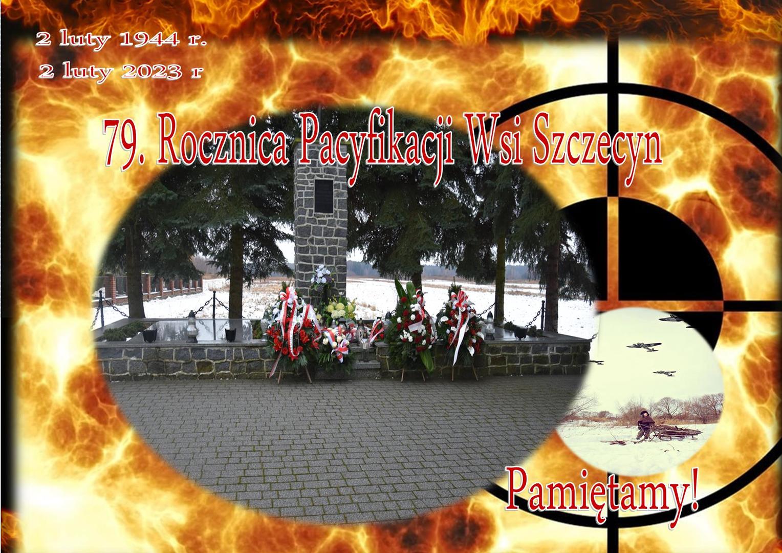 Zdjęcie Pomnika Ofiar Pacyfikacji wsi Szczecyn