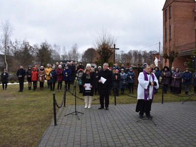 Zdjęcie z 79 Rocznicy Pacyfikacji Wsi Szczecyn