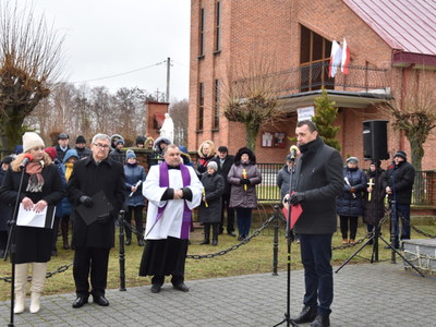 Zdjęcie z 79 Rocznicy Pacyfikacji Wsi Szczecyn