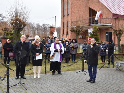 Zdjęcie z 79 Rocznicy Pacyfikacji Wsi Szczecyn