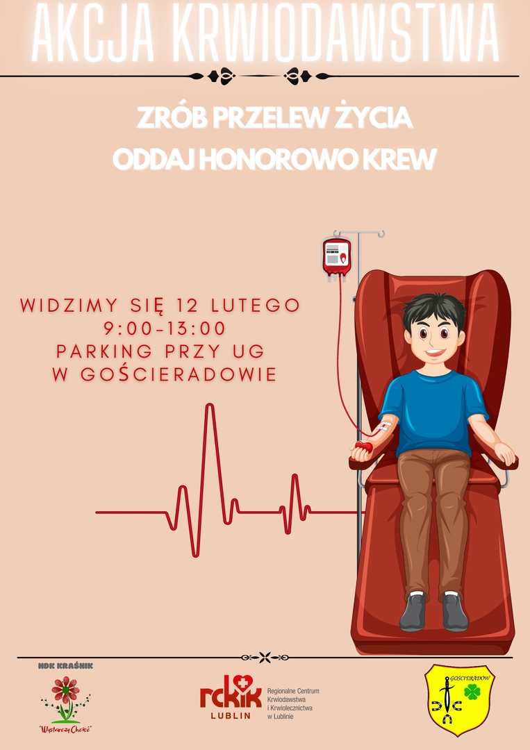 ZDJĘCIE Z GRAFIKĄ PRZEDSTAWIAJĄCĄ ODDAWANIE KRWI