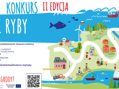 Zdjęcie plakatu dot. konkursu ,,MY i RYBY"