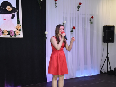 Zdjęcie z koncertu z okazji Dnia Kobiet w Gościeradowie