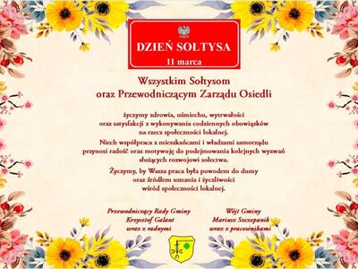 Zdjęcie kwiatów z życzeniami