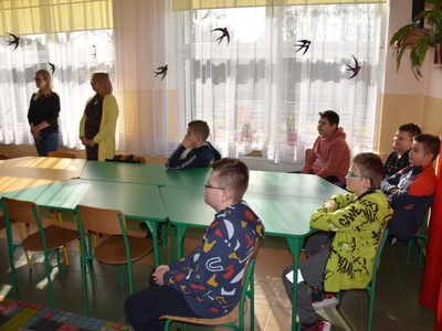 Spotkanie w ZPO w Gościeradowie dot. ,,Razem bezpieczniej"