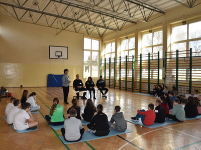 Spotkanie w ZPO w Gościeradowie dot. ,,Razem bezpieczniej"