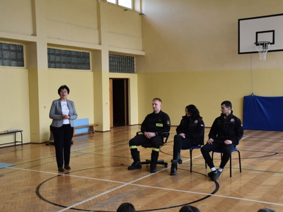 Spotkanie w ZPO w Gościeradowie dot. ,,Razem bezpieczniej"