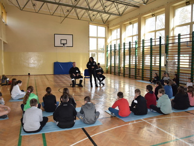 Spotkanie w ZPO w Gościeradowie dot. ,,Razem bezpieczniej"