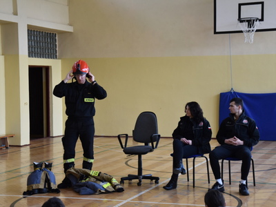 Spotkanie w ZPO w Gościeradowie dot. ,,Razem bezpieczniej"