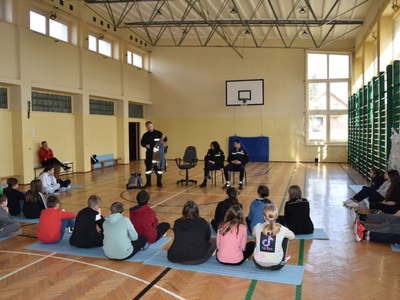 Spotkanie w ZPO w Gościeradowie dot. ,,Razem bezpieczniej"