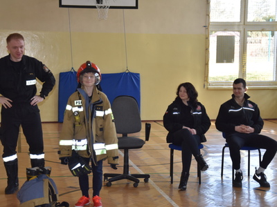 Spotkanie w ZPO w Gościeradowie dot. ,,Razem bezpieczniej"