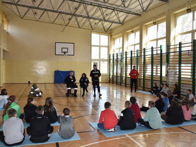 Spotkanie w ZPO w Gościeradowie dot. ,,Razem bezpieczniej"